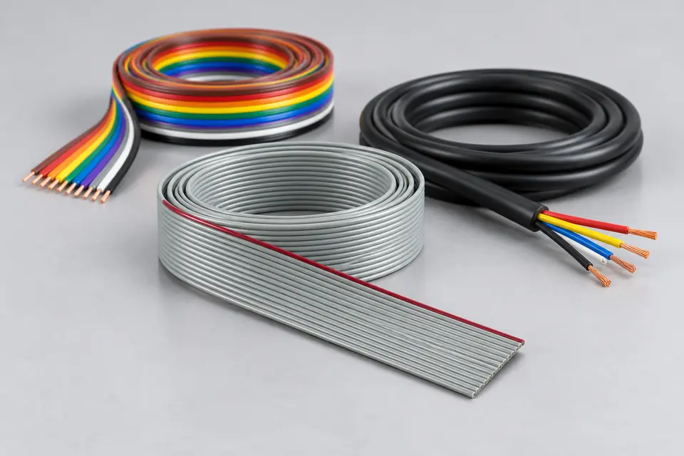 Cabos e fios — imagem ilustrativa.